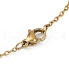Handmade Glass Seed Beaded and Synthetic Imperial Jasper Dyed Beads Star Pendant Necklaces for Women NJEW-MZ00114-02-5
