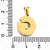 Golden 304 Stainless Steel Pendants STAS-K300-01G-G-3
