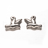 Peace Dove 304 Stainless Steel Charm Pendants STAS-D111-37-1
