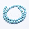 Natural Magnesite Beads Strands G-K244-02-4mm-01-3