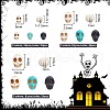 ARRICRAFT 144Pcs 9 Styles Halloween Synthetic Turquoise Beads Strands TURQ-AR0001-25-2