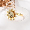 Rotatable Finger Rings for Women RJEW-B115-01G-02-3