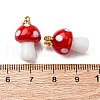 Handmade Lampwork Pendants LAMP-S069-08G-02-3