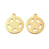 201 Stainless Steel Charms STAS-Z049-02G-1