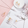 BENECREAT 12Pcs 2 Style Natural Rose Quartz Double Terminated Pointed Pendants G-BC0001-07-5