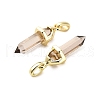 Natural Smoky Quartz Double Terminal Pointed Pendant G-H097-01G-05-2