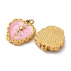 304 Stainless Steel Enamel Pendants STAS-U061-51G-02B-2