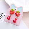 Alloy Plastic Clip-on Earrings for Kid WG21FF0-13-1
