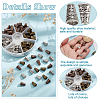 GOMAKERER 120Pcs 3 Colors Tibetan Style Alloy Bead Cone FIND-GO0003-34-5