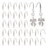 Unicraftale 80Pcs 316 Surgical Stainless Steel Earring Hooks STAS-UN0034-73-1