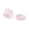 Transparent Electroplate Glass Beads GLAA-D016-15F-2