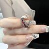 Gothic Styles Brass Enamel Cuff Rings for Women FS-WGEADFE-09-1