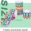Fingerinspire 8 Yards 4 Styles Nylon Elastic Ribbon OCOR-FG0001-22-2