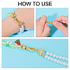 GOMAKERER 120Pcs 2 Colors Alloy Chandelier Component Links DIY-GO0003-53-4