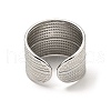 Non-Tarnish 304 Stainless Steel Open Cuff Rings RJEW-Z018-35P-3