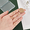   3 Pairs 3 Styles Brass Micro Pave Cubic Zirconia Hoop Earrings EJEW-PH0001-29B-3
