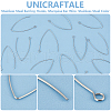 Unicraftale 200Pcs 304 Stainless Steel Earring Hooks STAS-UN0058-49-4