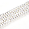 Baking Painted Pearlized Glass Pearl Bead Strands HY-T002-02A-01-3