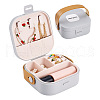 Square PU Leather & PP & Silicone Jewelry Set Box AJEW-TAC0014-13D-1