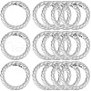 SOFPLATE 16Pcs Zinc Alloy Spring Gate Rings FIND-SP0001-09-1