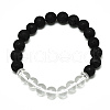 Natural Quartz Crystal Beads Stretch Bracelets X-BJEW-R309-02-A10-1