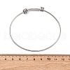 Tarnish Resistant Adjustable 304 Stainless Steel Expandable Bangle Making STAS-D071-3