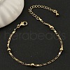 Rack Plating Brass Link Chain Bracelets for Women BJEW-G735-03G-1
