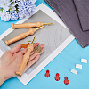 Gorgecraft 3Pcs Wood Embroidery Punch Needle DIY-GF0008-87-3