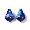 AB Color Plated Electroplate Glass Pendants EGLA-O003-06C-11-2