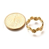 201 Stainless Steel Daisy Finger Ring for Women RJEW-A053-01G-3