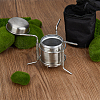 Portable Stainless Steel with Iron Liquid Alcohol Stoves for Camping AJEW-WH0314-339-5