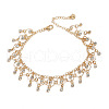 Simple Style Alloy Crystal Rhinestone Ring Tassel Anklets for Women FS-WG25D66-01-4