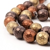PVD Vacuum Plating Non-magnetic Synthetic Hematite Beads Strands G-F682-01B-3