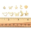 60Pcs 12 Style 304 & 201 Stainless Steel Charms STAS-FS0001-40-6