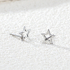 Stainless Steel Hollow Star Stud Earrings EH5151-2