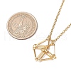 3Pcs 3 Styles 304 Stainless Steel Cuboid Link Chain Macrame Pouch Empty Stone Holder Necklace Making NJEW-JN05199-3