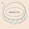 Alloy Twisted Link Chain Tassel Waist Chains for Women WG41EDD-02-3