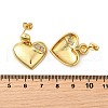 Rack Plating Brass Micro Pave Clear Cubic Zirconia Dangle Earrrings EJEW-L097-27G-3