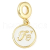 Rack Plating Brass Enamel European Dangle Charms KK-P287-50G-04-1