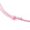 5Pcs 5 Colors Adjustable Waxed Polyester Cord Necklace Making AJEW-JB01309-02-4