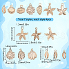 SUNNYCLUE 28Pcs 7 Styles Ocean Series Alloy Pendants FIND-SC0006-23-2