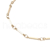 304 Stainless Steel Flat Bar Link Chain Necklace Making AJEW-JB01348-01-4