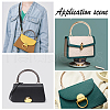 4Sets 2 Colors Alloy with PU Leather Bag Handle FIND-WR0002-49-3