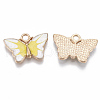 Alloy Enamel Pendants X-PALLOY-R119-04-2