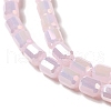 Electroplate Glass Beads Strands EGLA-D031-01P-3