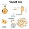 DICOSMETIC 30Pcs 304 Stainless Steel Stud Earring Findings STAS-DC0006-92-6