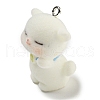 Flocking Resin Cute Pendants RESI-L043-02P-02-2