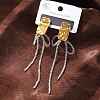 304 Stainless Steel Stud Earrings EJEW-S253-10B-G-1