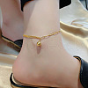 Stainless Steel Charm Anklets for Women WG18C2B-25-1