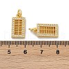 Brass Micro Pave Cubic Zirconia Pendants KK-U073-07G-3